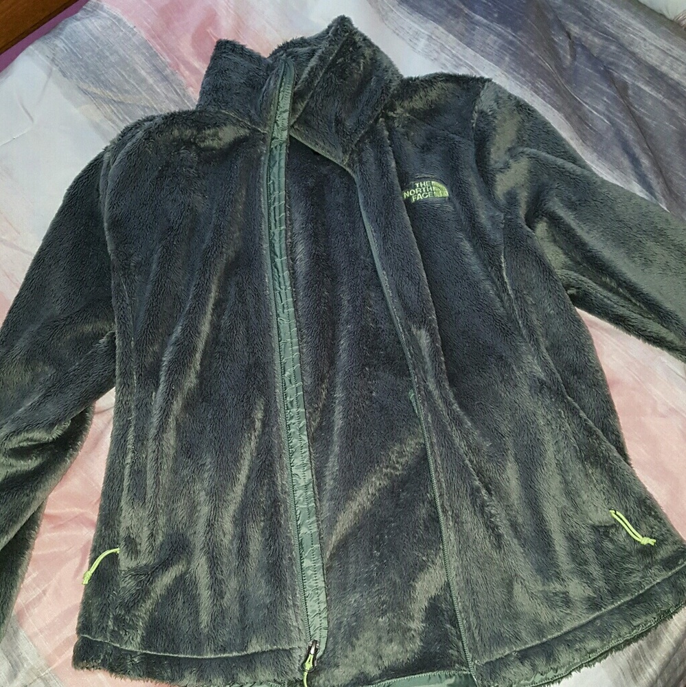 Green North Face fleece
